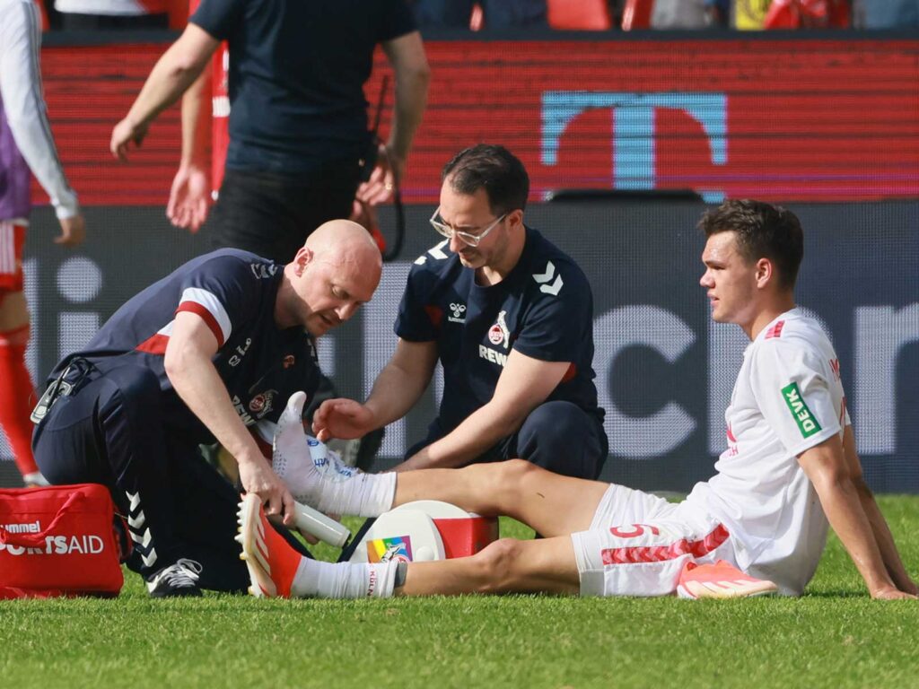 Max Finkgräfe vom 1. FC Köln verletzt