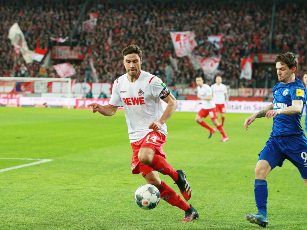 Jonas Hector für den 1.FC Köln vs. Schalke 04 am 29.02.20