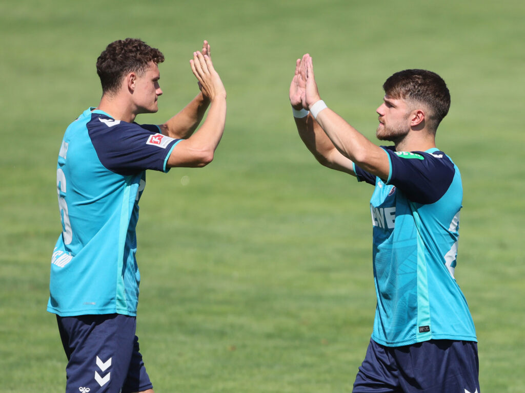 Eric Martel und -jan Thielmann vom 1. FC Köln