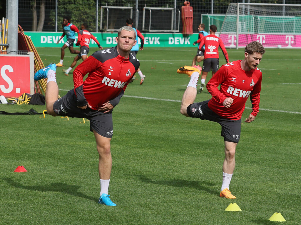 Luca Kilian und Florian Kainz beim Training