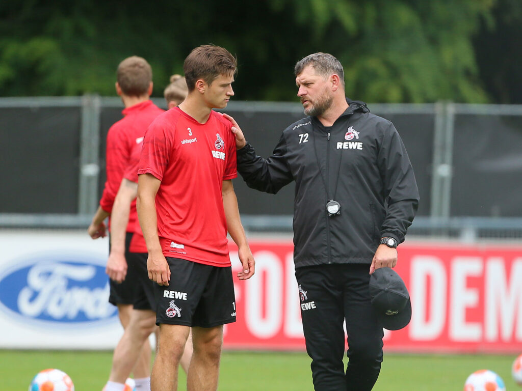 Noah Katterbach und Steffen Baumgart kennen sich schon aus Zeiten beim 1. FC Köln.