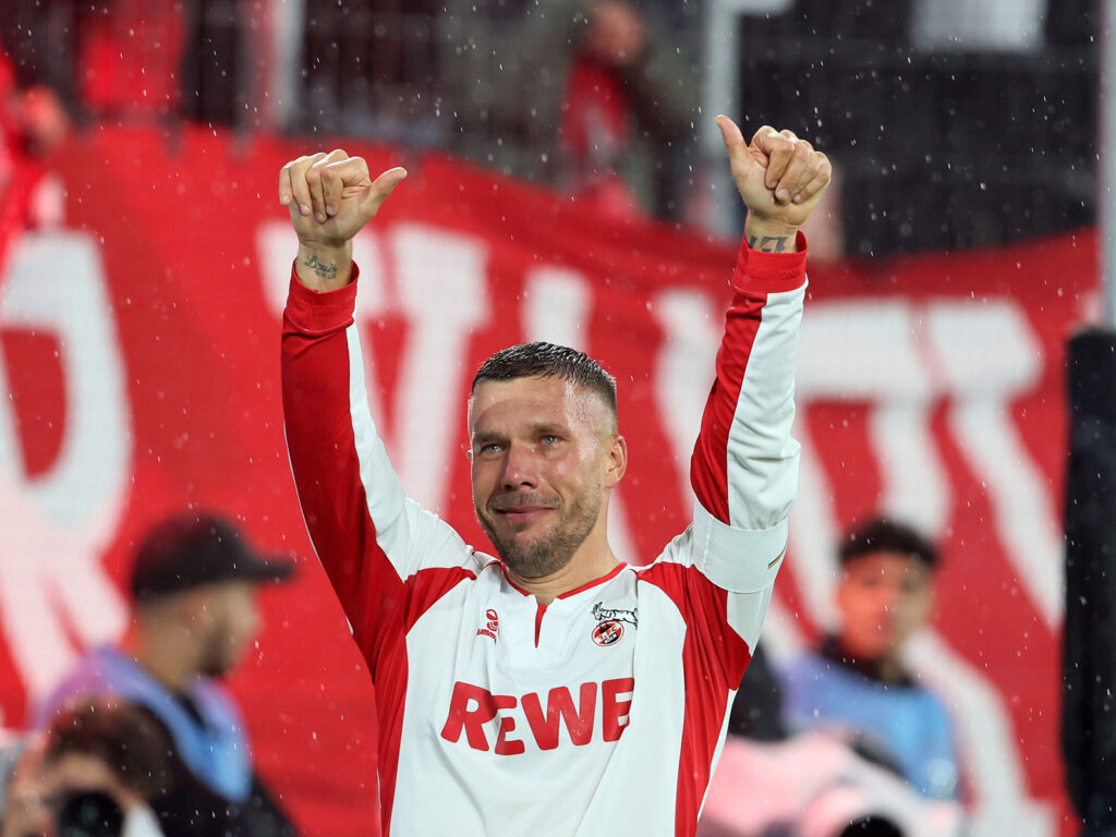 Lukas Podolski verabschiedet sich vom 1. FC Köln