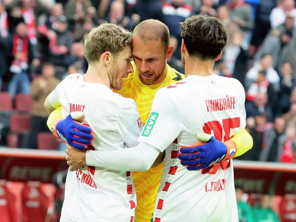 Florian Kainz und Max Finkgräfe mit Marvin Schwäbe