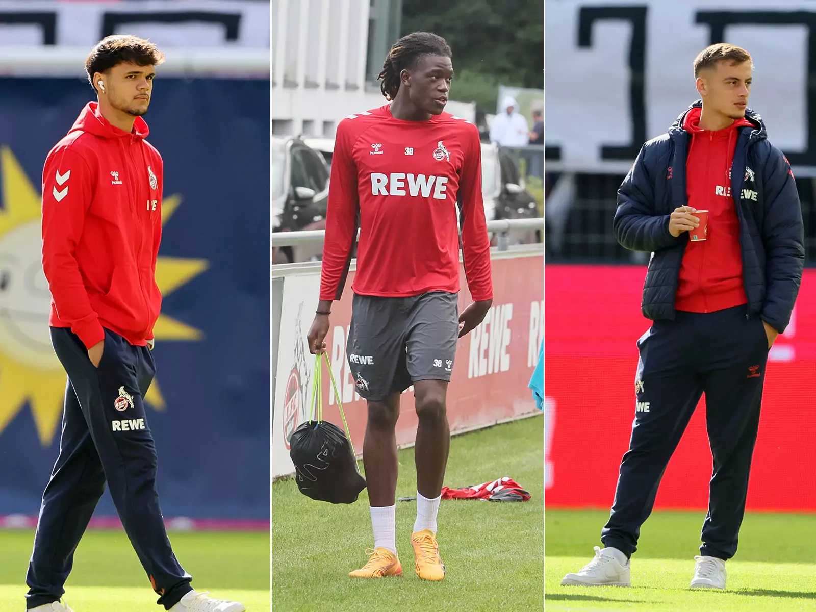 Max Finkgräfe, Elias Bakatukanda und Marvin Obuz