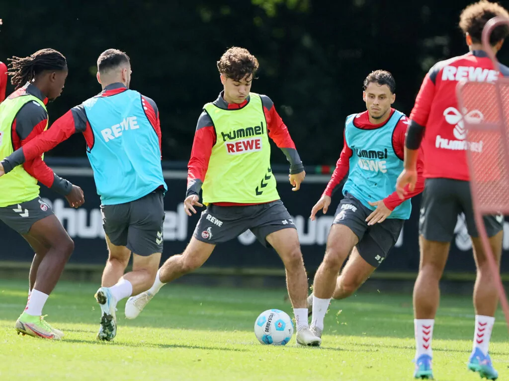 Etienne Borie beim Training des 1. FC Köln