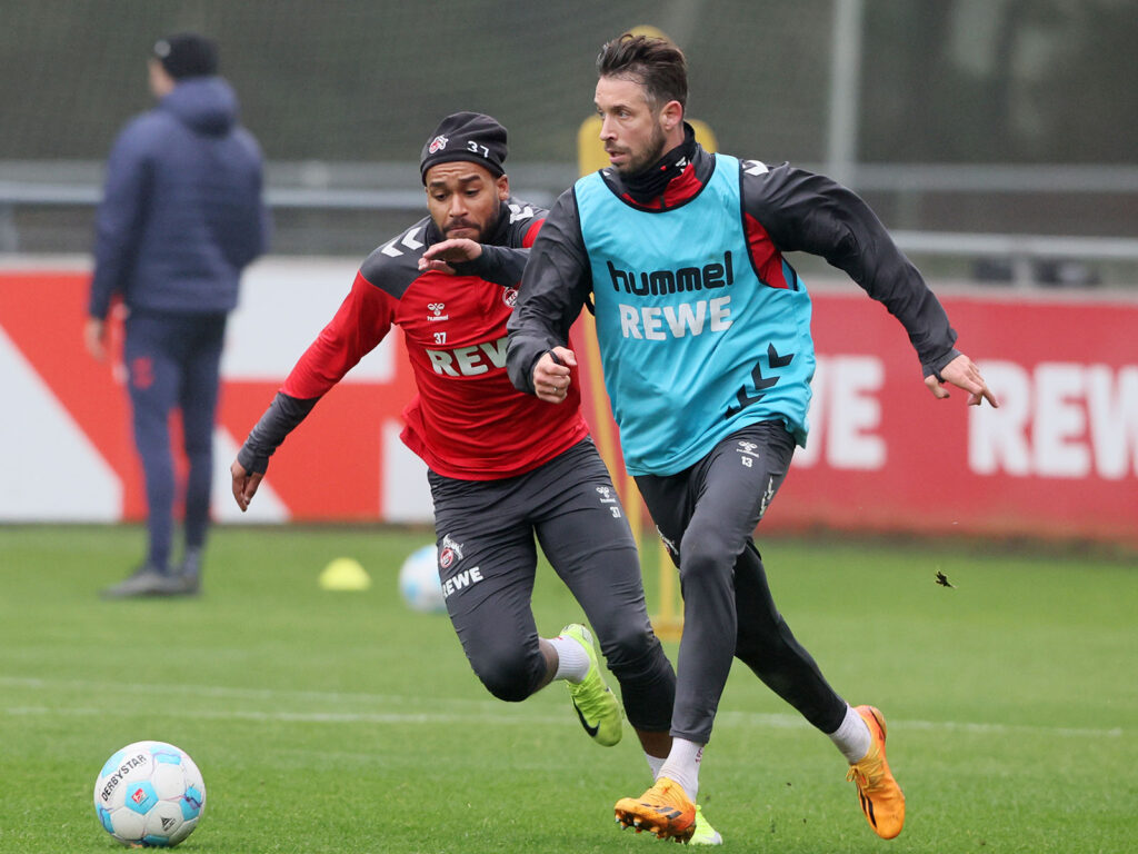 Mark Uth beim Training des 1. FC Köln