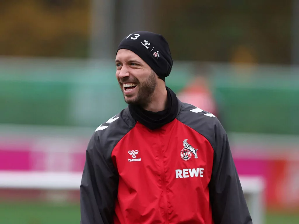 Mark Uth beim Training des 1. FC Köln
