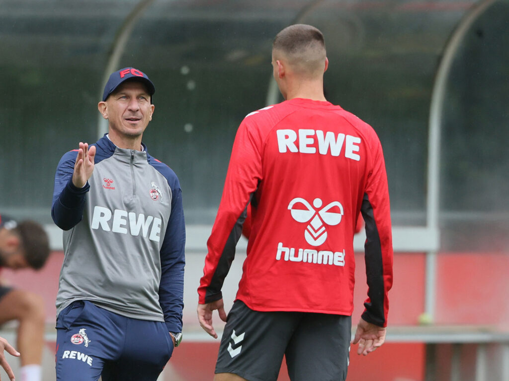 Gerhard Struber im Gespräch mit Tim Lemperle