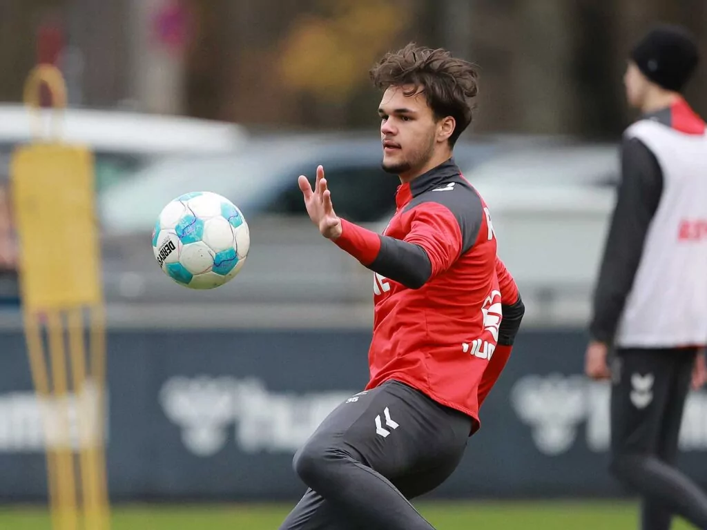 Max Finkgräfe beim Training