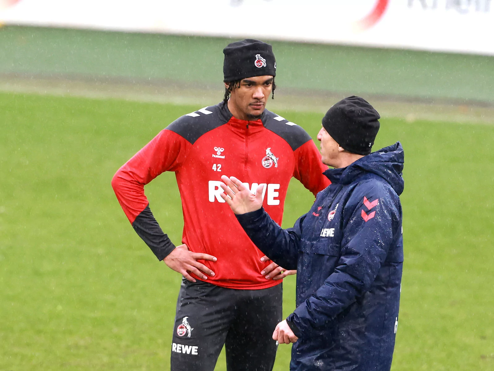 Damion Downs im Training mit Gerhard Struber