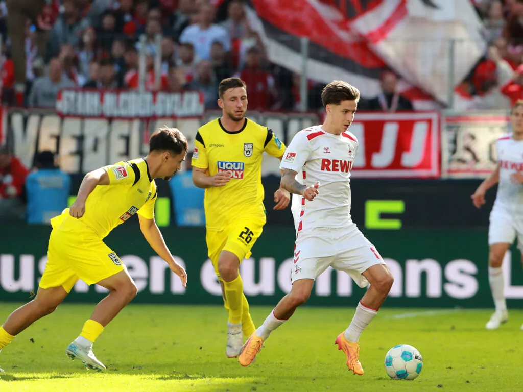Denis Huseinbasic im Hiunspiel des 1. FC Köln gegen den SSV Ulm