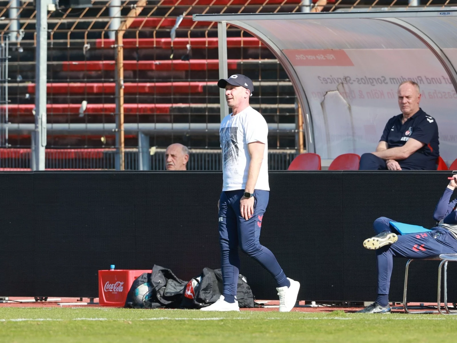 Gerhard Struber beim Testspiel gegen den SC Verl