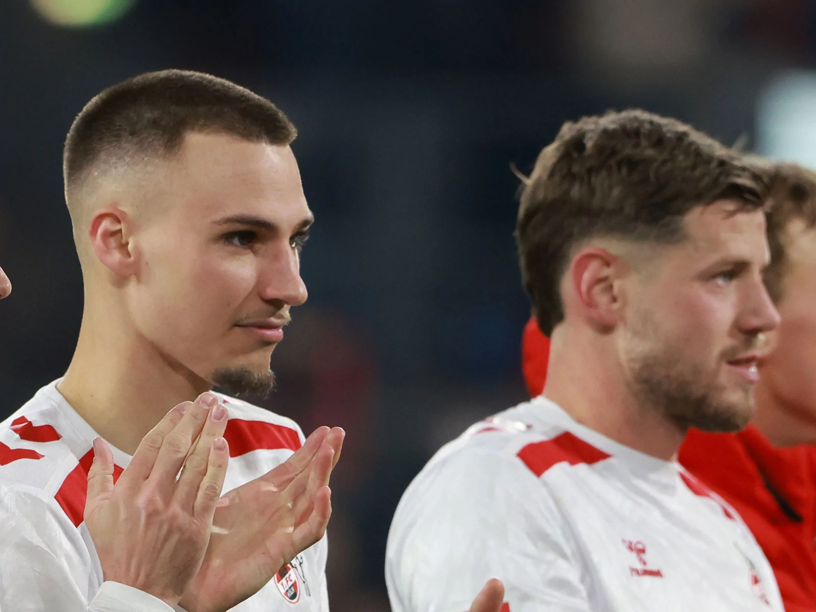 Tim Lemperle und Imad Rondic vom 1. FC Köln