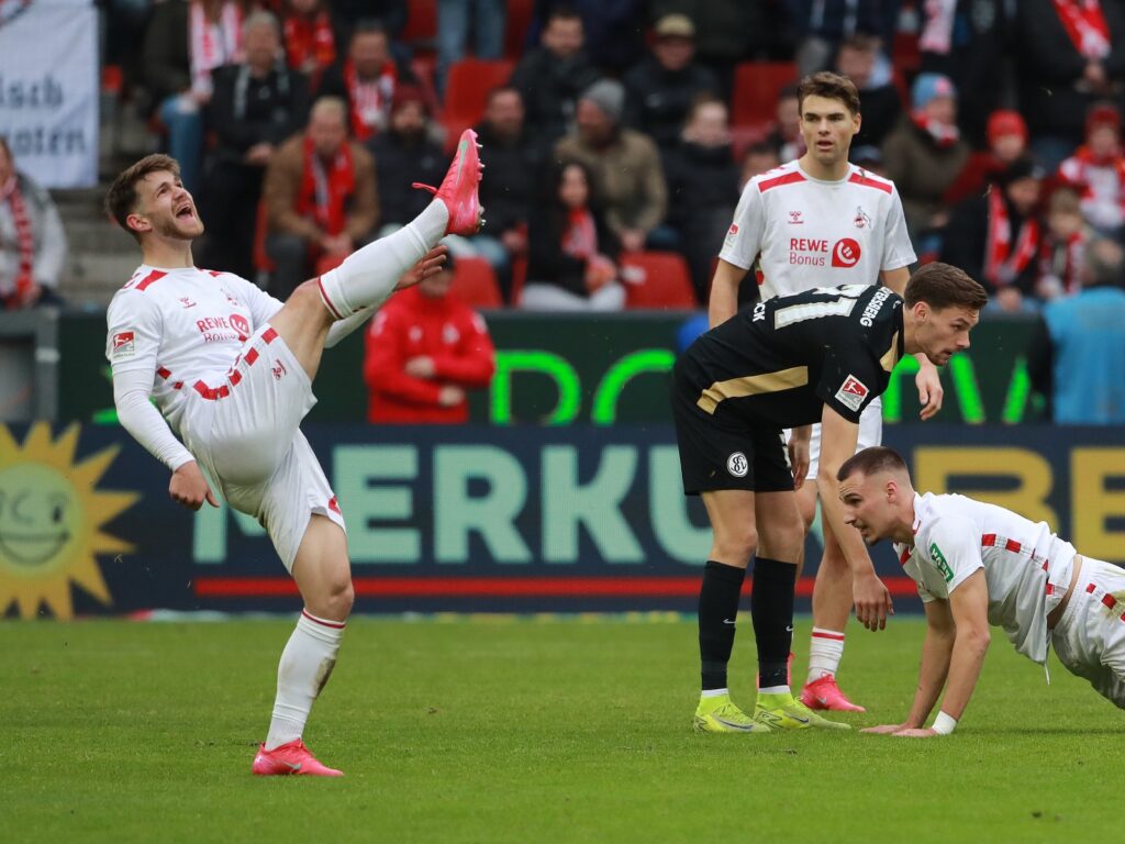 Jan Thielmann und Joel Schmied vom 1. FC Köln