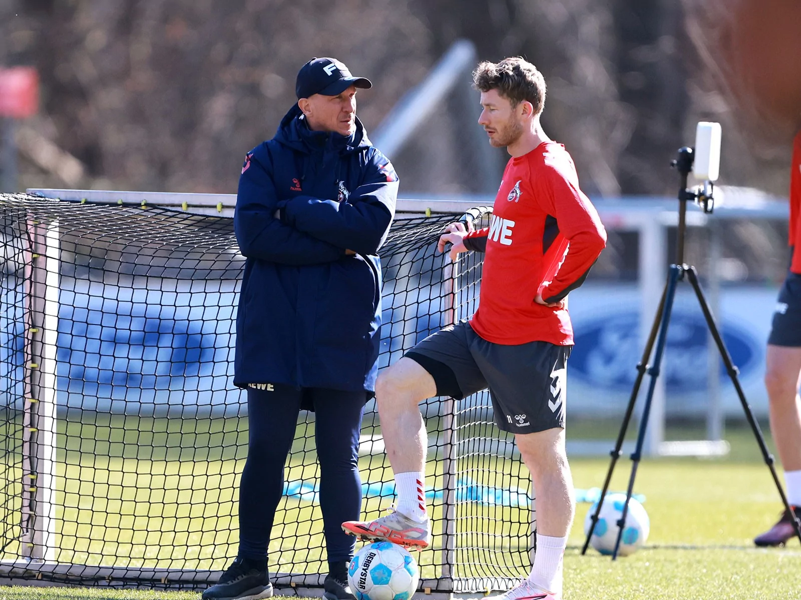 Gerhard Struber und Florian Kainz beim Training