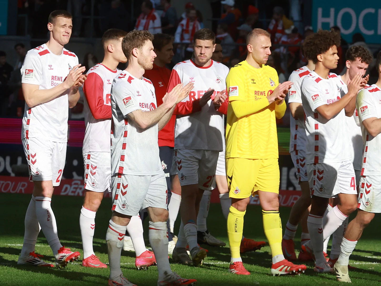 Die Spieler des 1. FC Köln