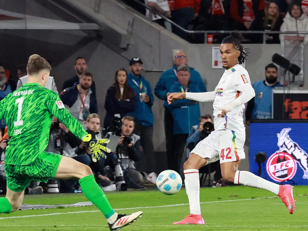 Damion Downs verpasst den Ausgleich gegen Hertha BSC