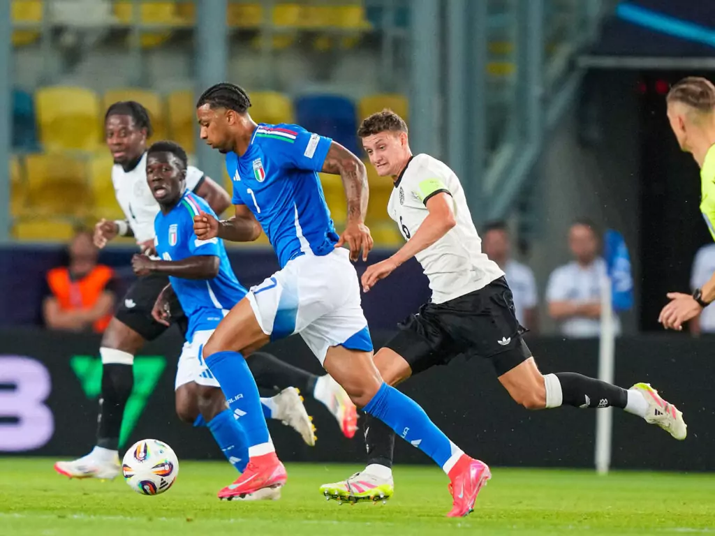 Eric Martel im Duell gegen Italien (Foto: Christian Hofer/GettyImage)