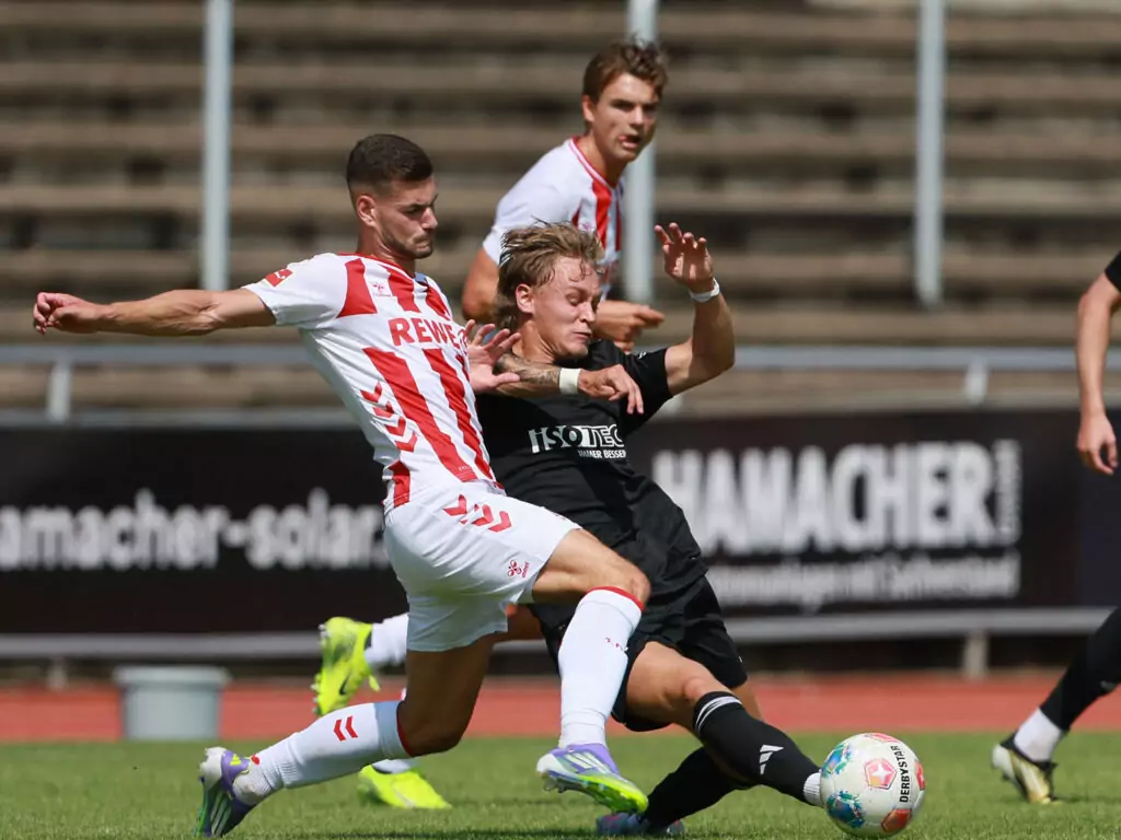 Tom Krauß bei seinem ersten Spiel für den 1. FC Köln