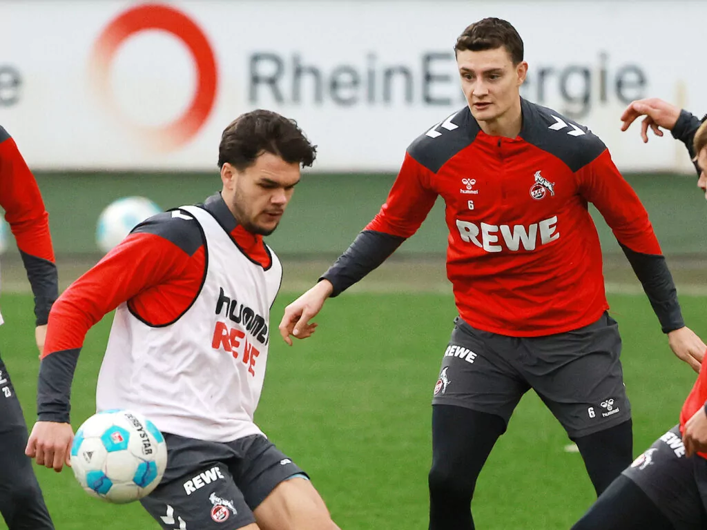 Max Finkgräfe und Eric Martel noch beim gemeinsamen Training