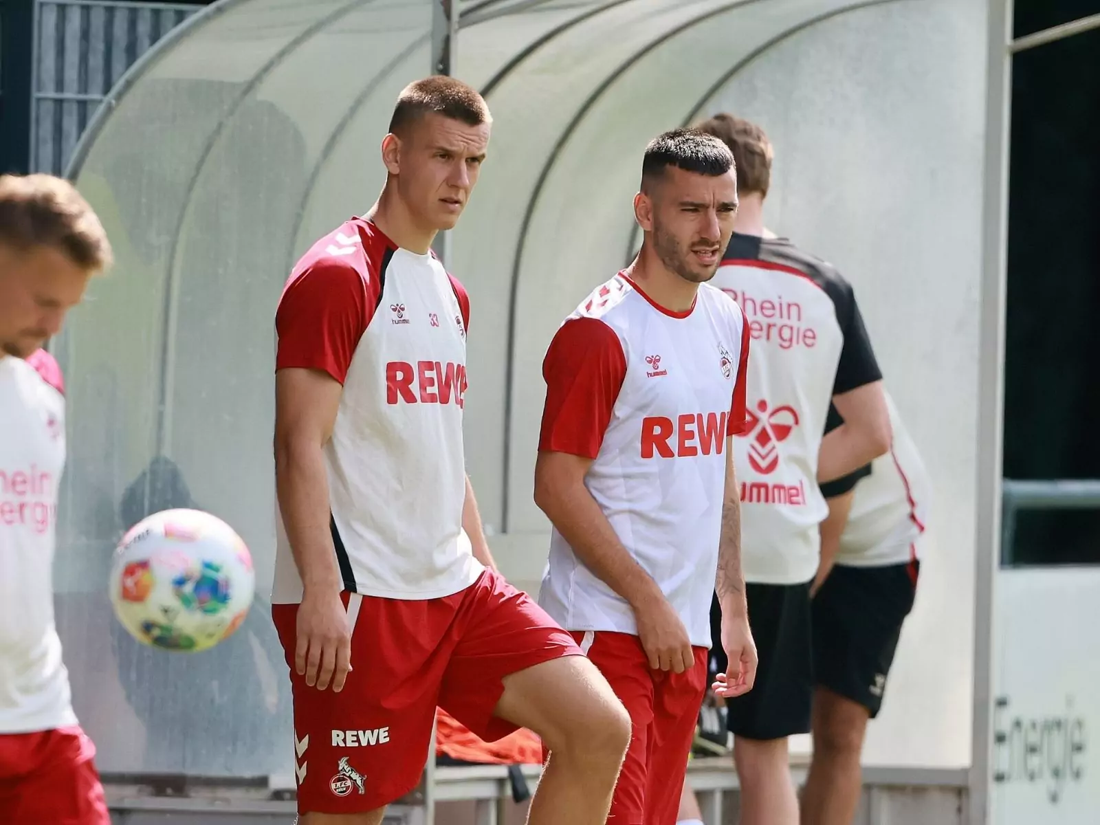 Florian Dietz und Sargis Adamyan beim Training der U21