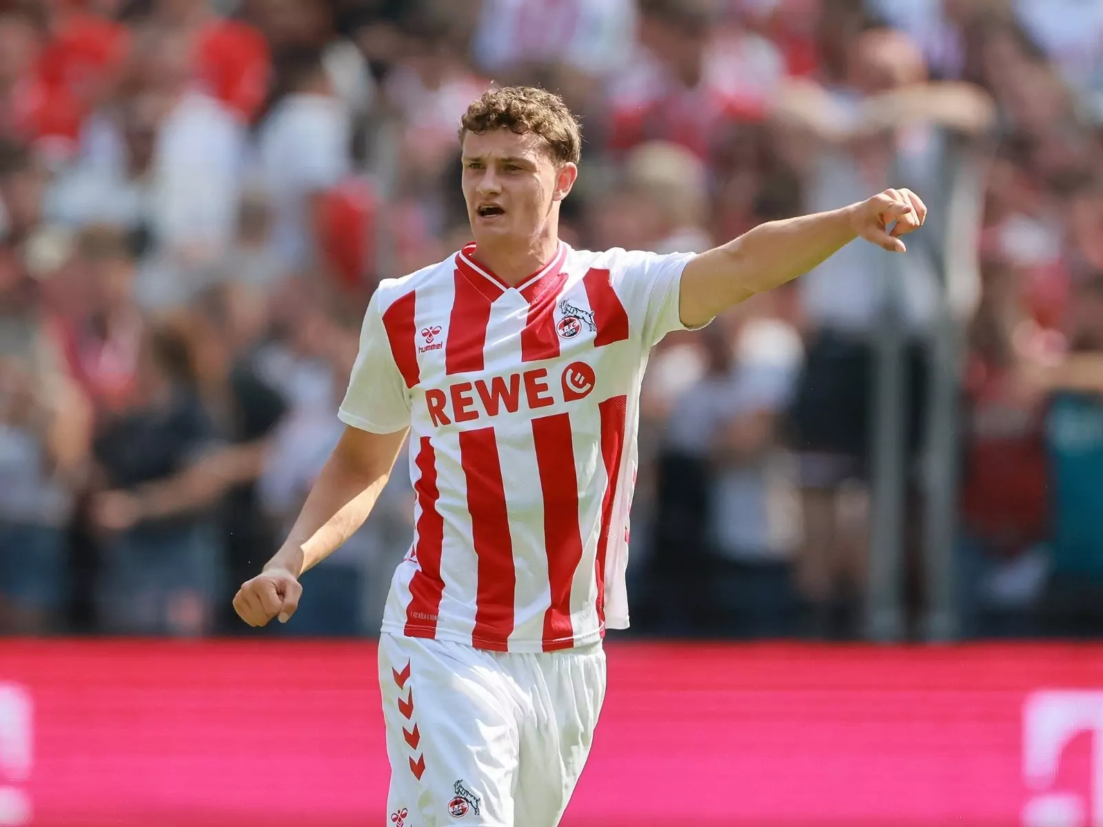 Eric Martel im Testspiel gegen Atalanta Bergamo
