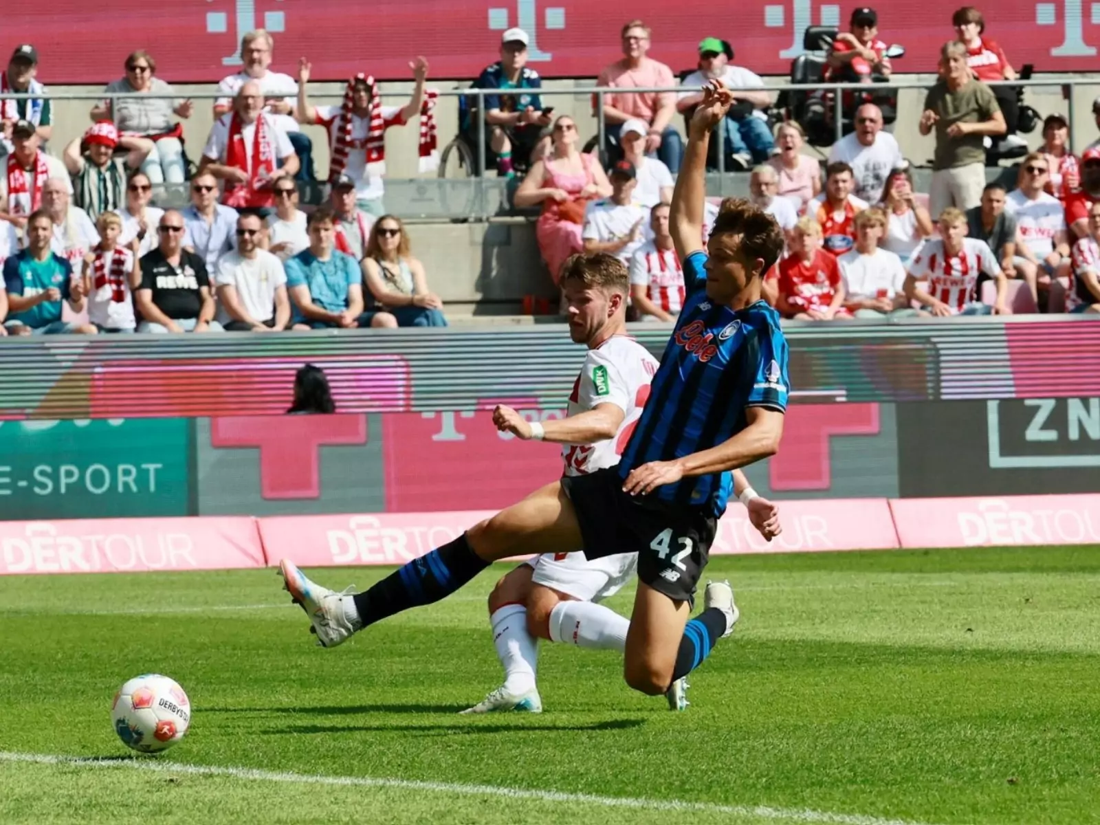 Jan Thielmann erzielte gegen Atalanta Bergamo einen Doppelpack