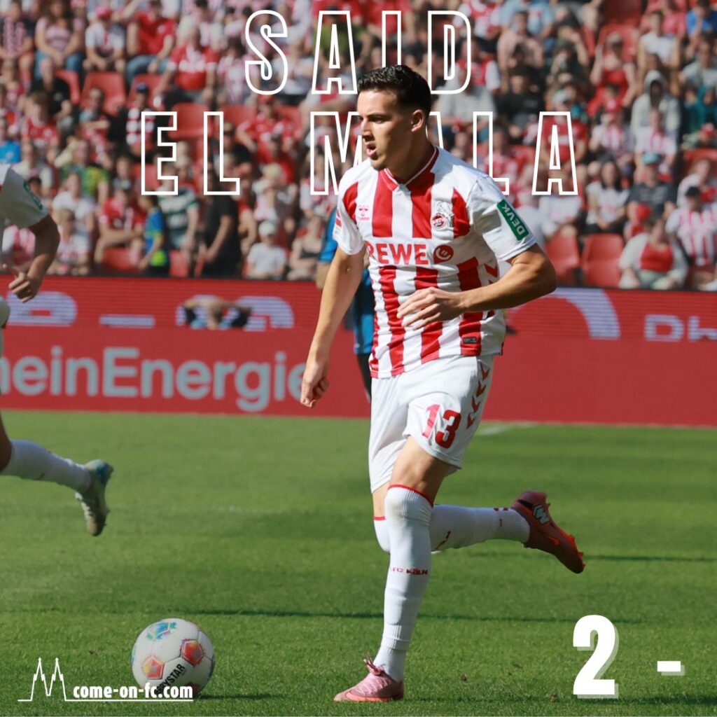 Said El Mala vom 1. FC Köln Einzelkritik Note 2-