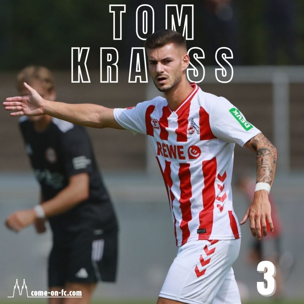 Tom Krauß vom 1. FC Köln Einzelkritik Note 3