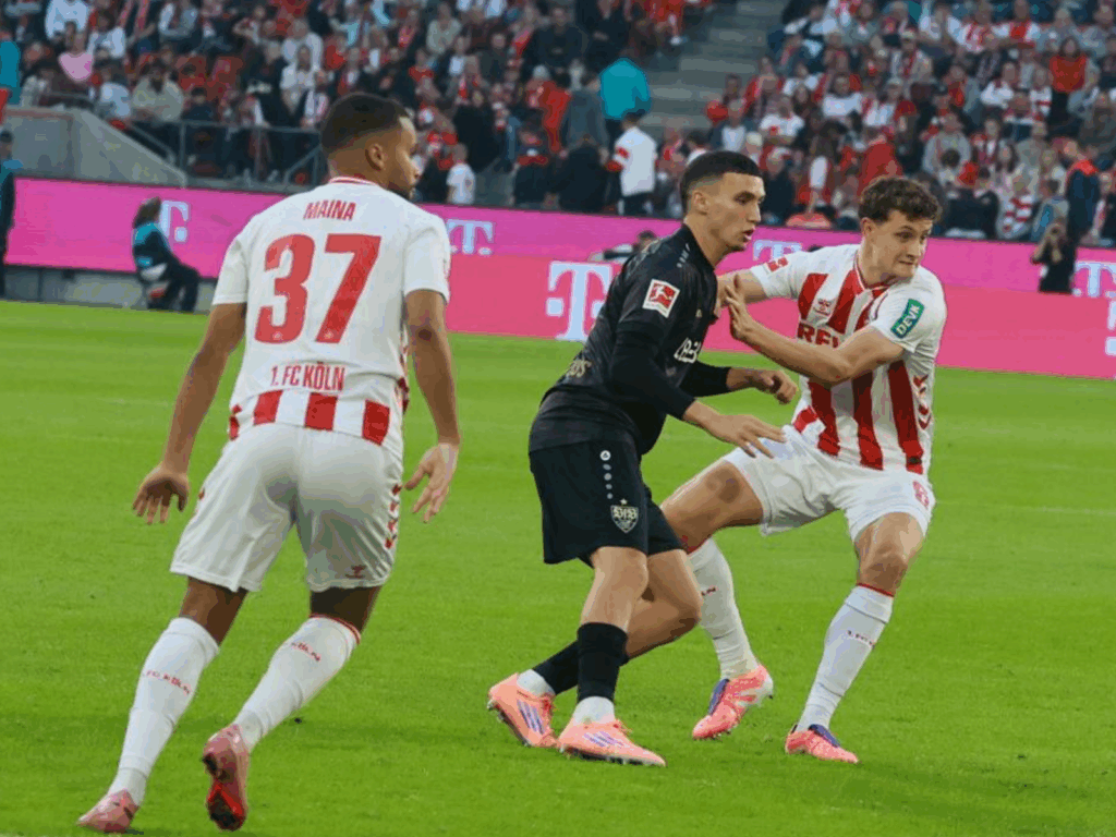 1. FC Köln gegen den VfB Stuttgart