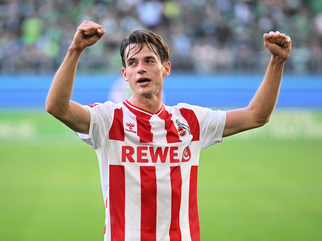 Jakub Kaminski vom 1. FC Köln freut sich über sein Tor. (Foto: Stuart Franklin/Getty Images)