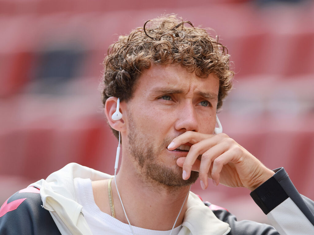Luca Waldschmidt musste das Training am Mittwoch abbrechen