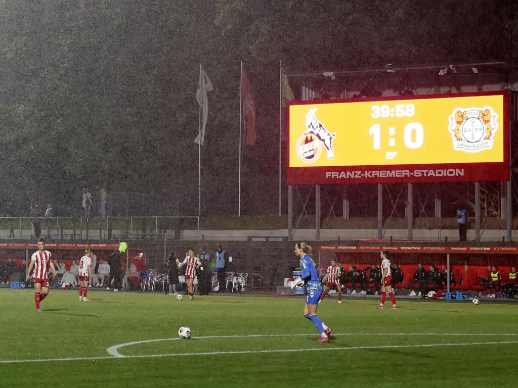 Beim Stande von 1:0 für den FC wurde die Begegnung abgebrochen