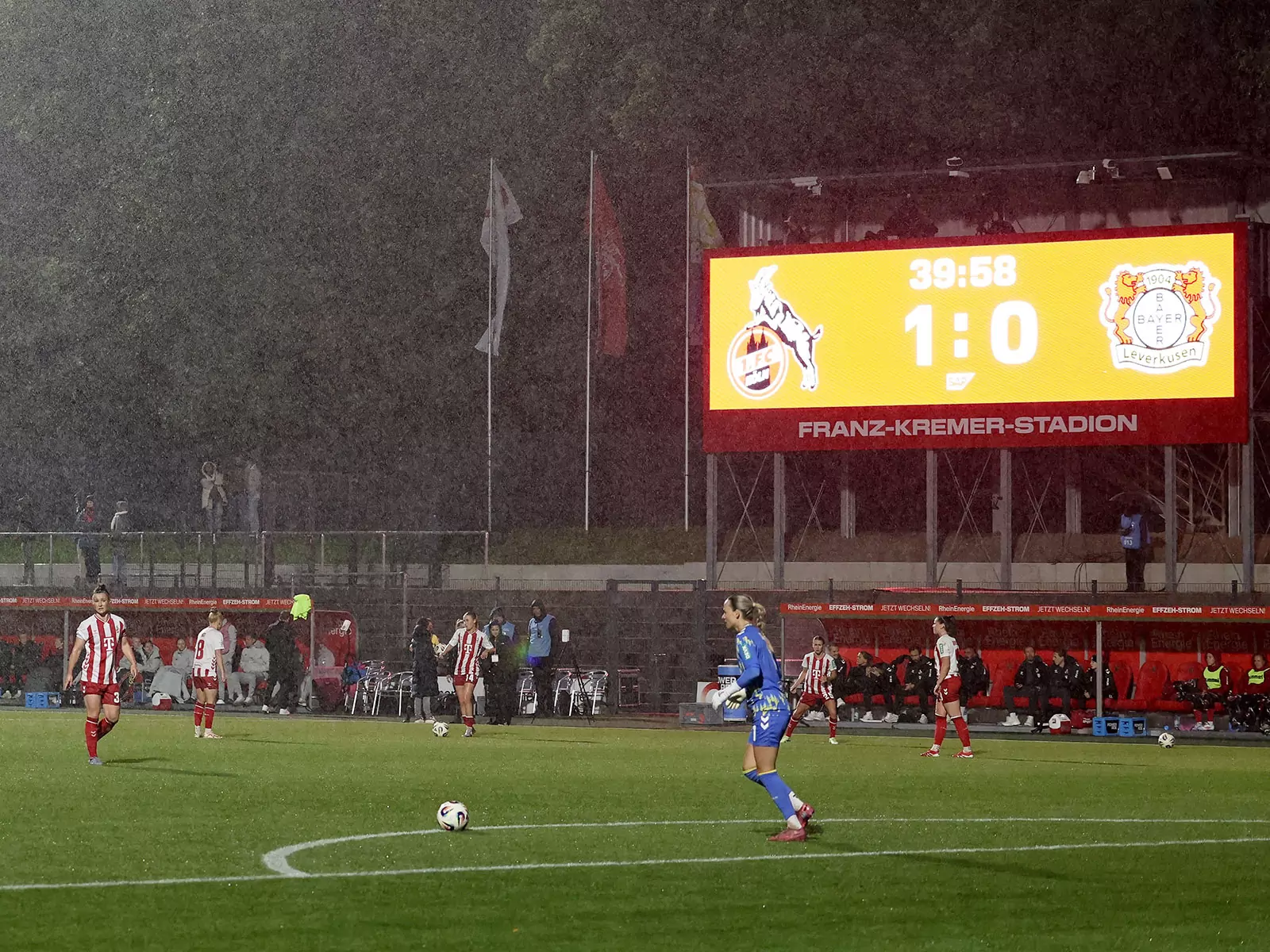 Beim Stande von 1:0 für den FC wurde die Begegnung abgebrochen