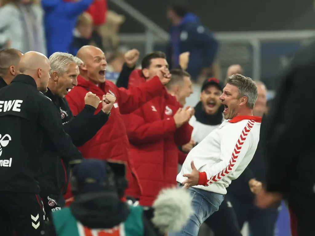 Der 1. FC Köln jubelt über seinen Sieg