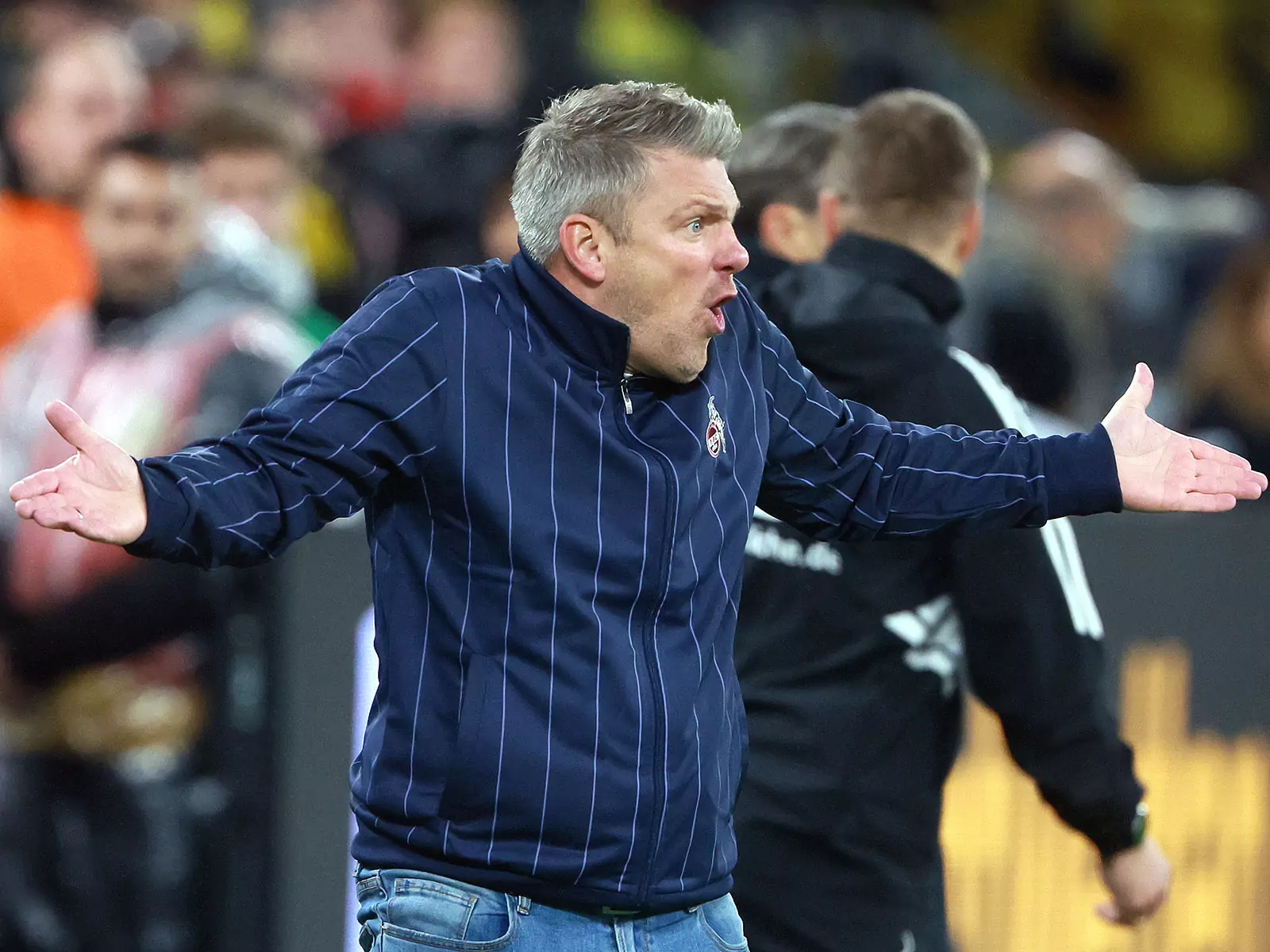 Lukas Kwasniok während des Spiels der Geißböcke gegen den BVB