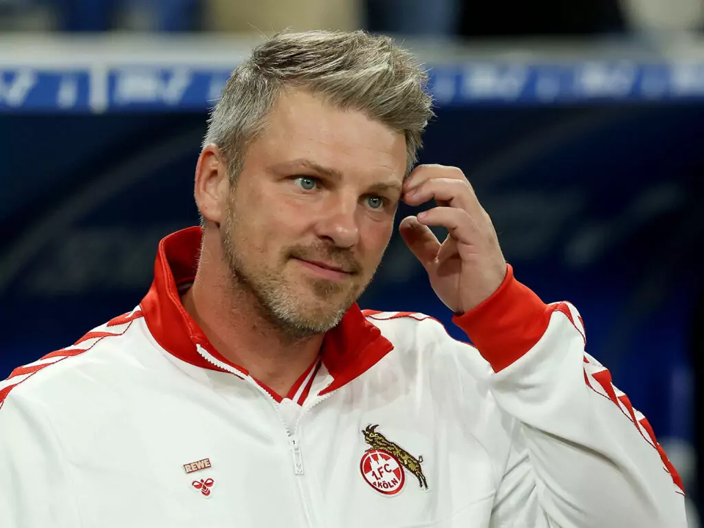Lukas Kwasniok beim Spiel des 1. FC Köln