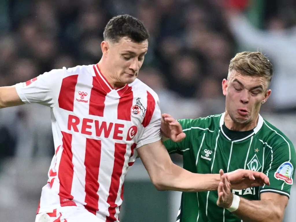 Eric Martel im Duell gegen Werder Bremen