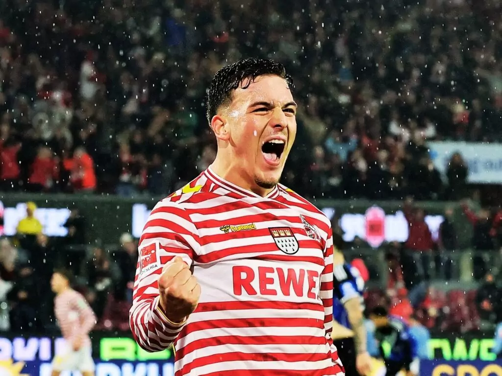 Said El Mala nach seinem Tor für den 1. FC Köln gegen den HSV