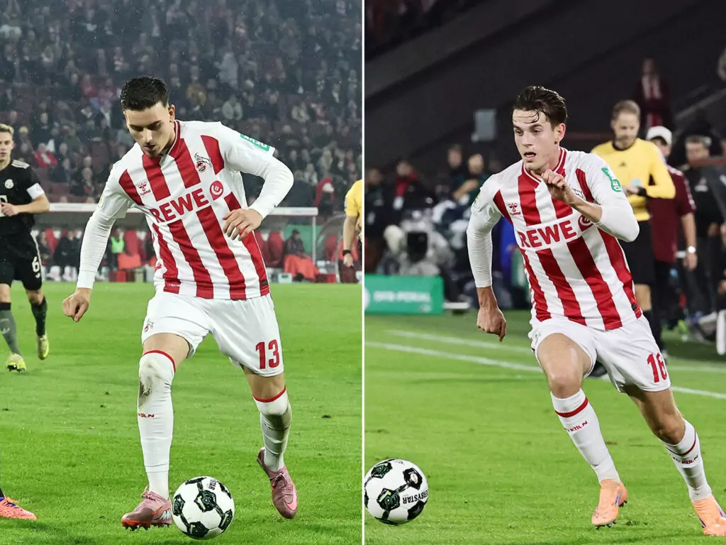 Said El Mala und Jakub Kaminski vom 1. FC Köln
