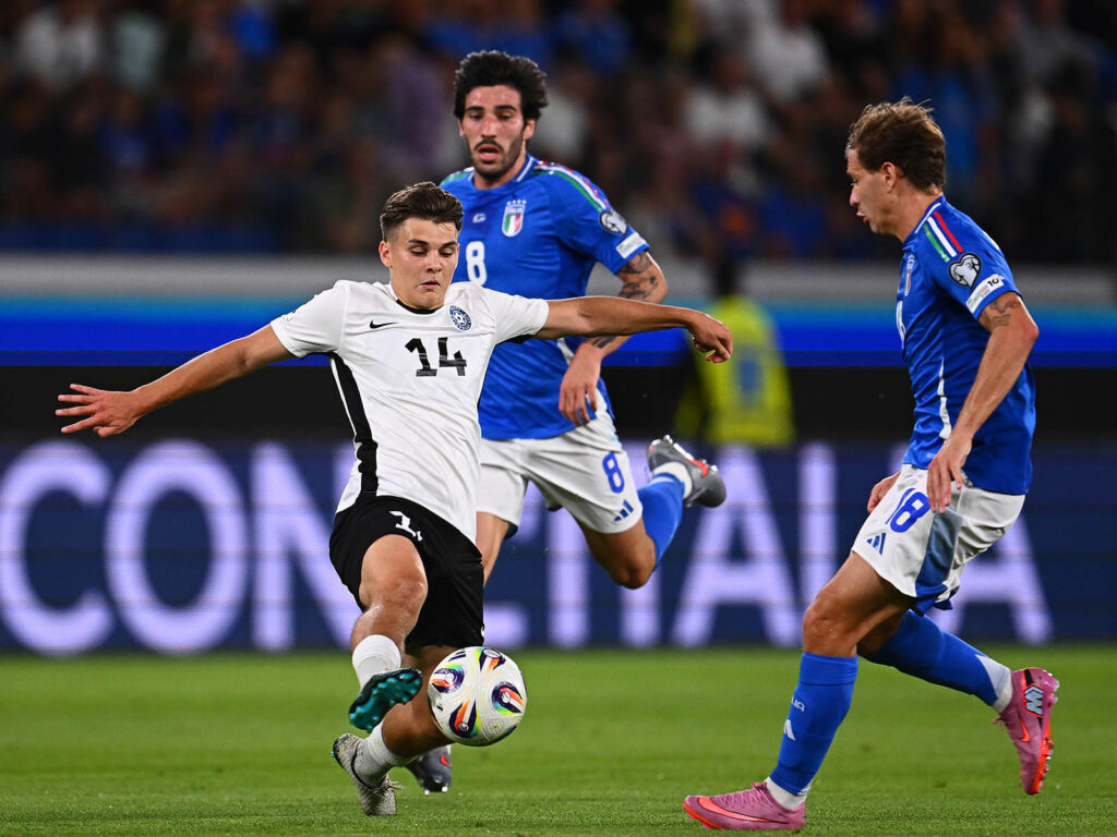 Patrik Kristal im Trikot der estnischen Nationalmannschaft