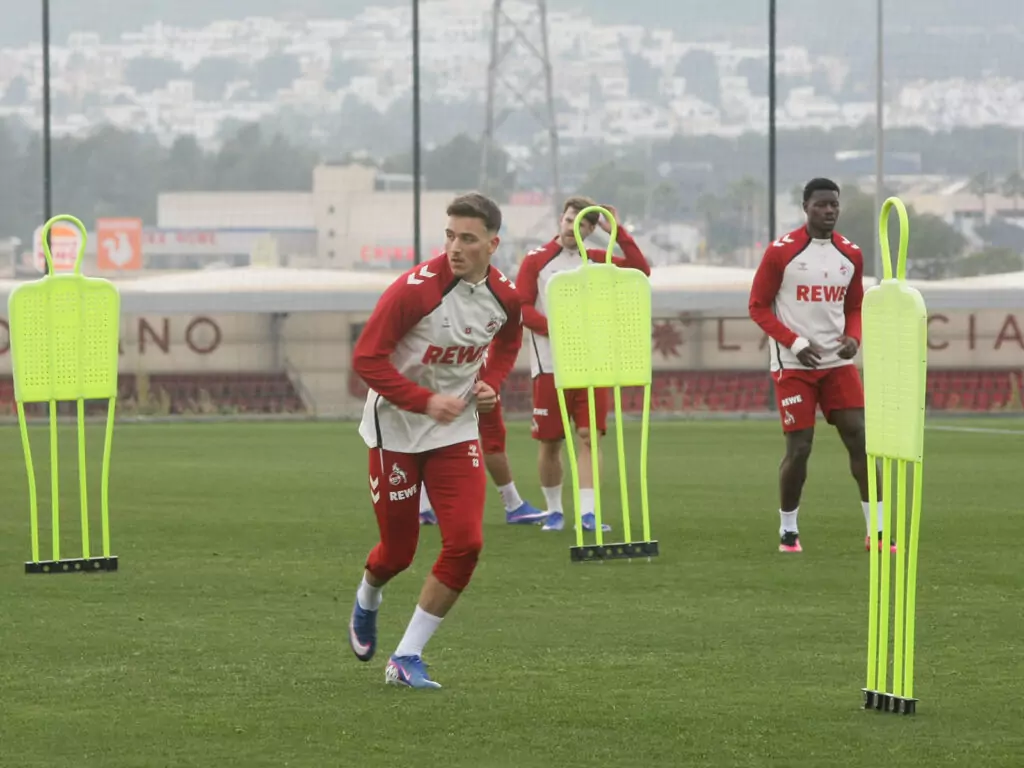 Said El Mala bei der ersten Einheit im Trainingslager in Spanien.