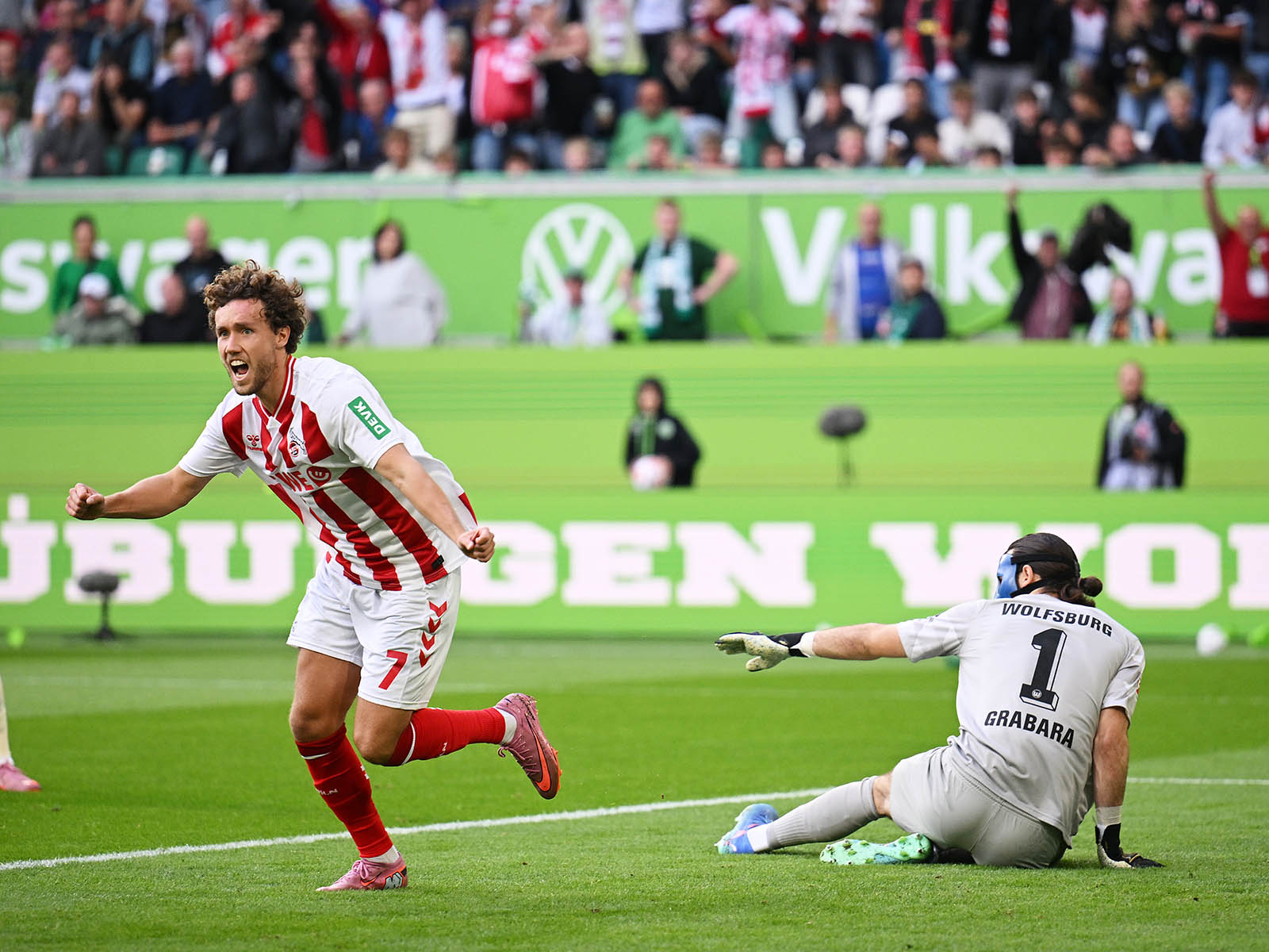 Luca Waldschmidt traf früh gegen den VfL Wolfsburg, am Ende gab es ein Remis