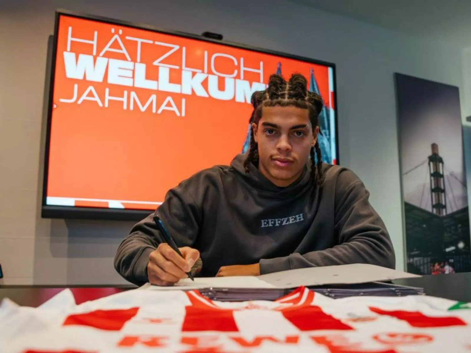 Jahmai Simpson-Pusey hat beim 1. FC Köln unterschrieben