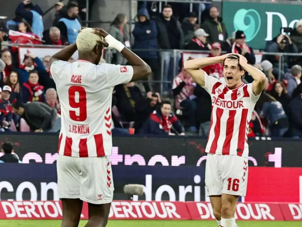 Ragnar Ache und Jakub Kaminski vom 1. FC Köln