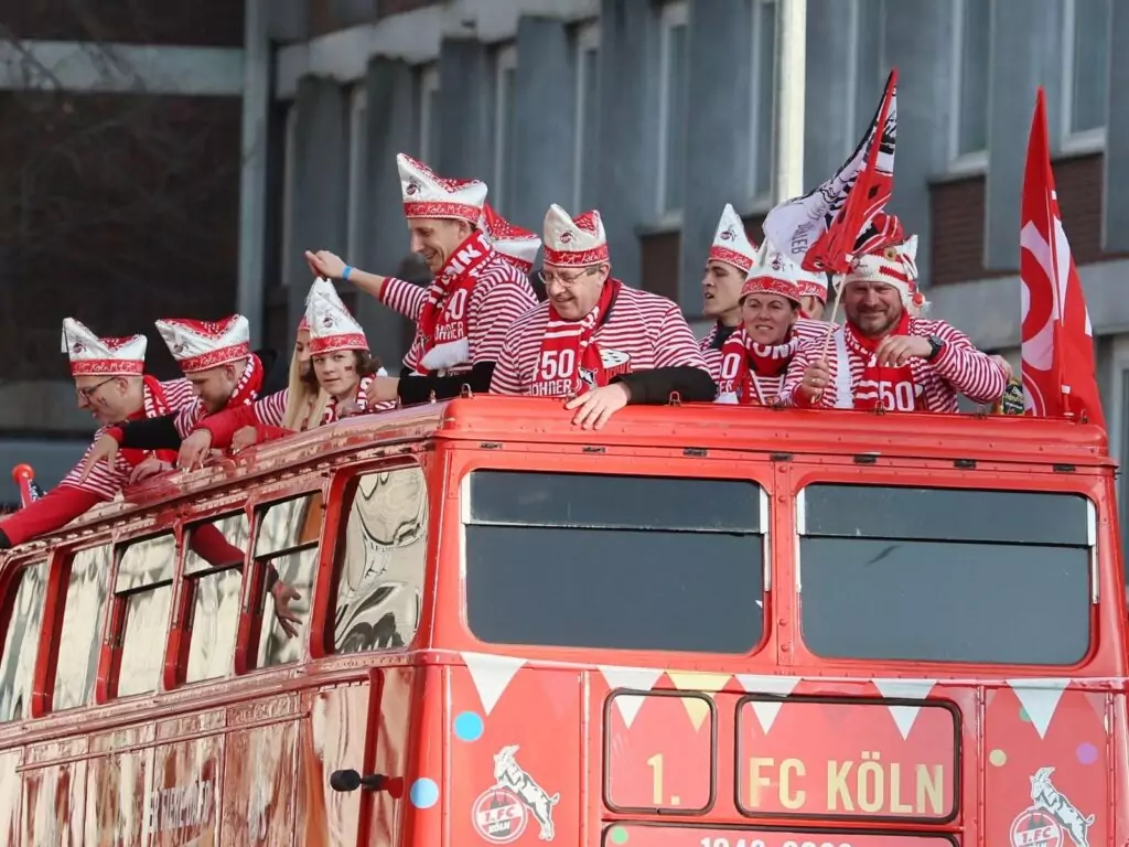 Der 1. FC Köln auf dem Kölner Rosenmontagszug
