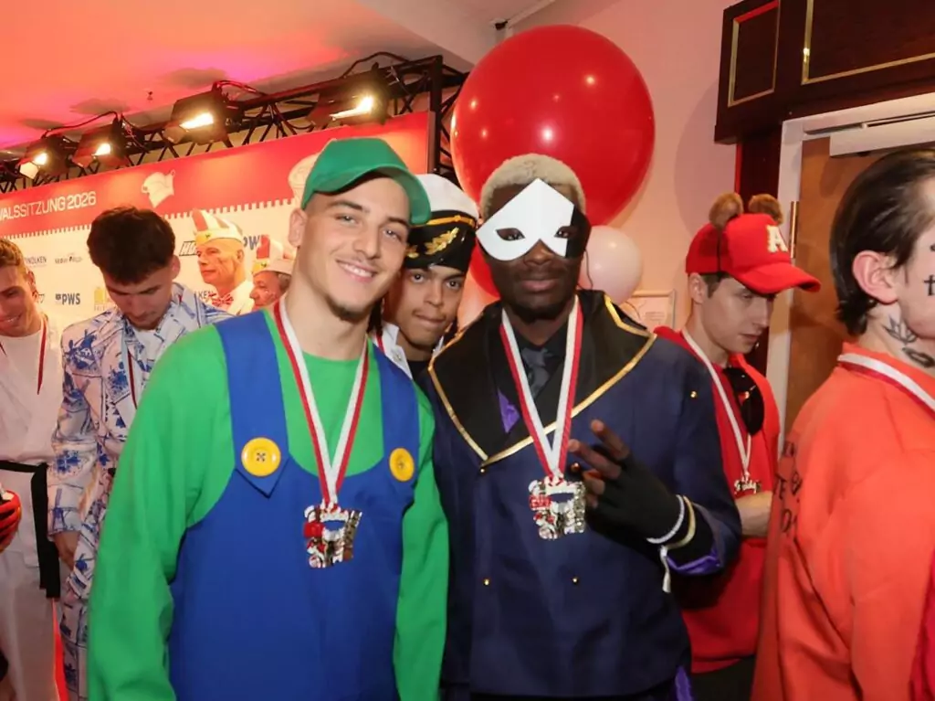 Said El Mala und Ragnar Ache bei der Karnevalssitzung des 1. FC Köln
