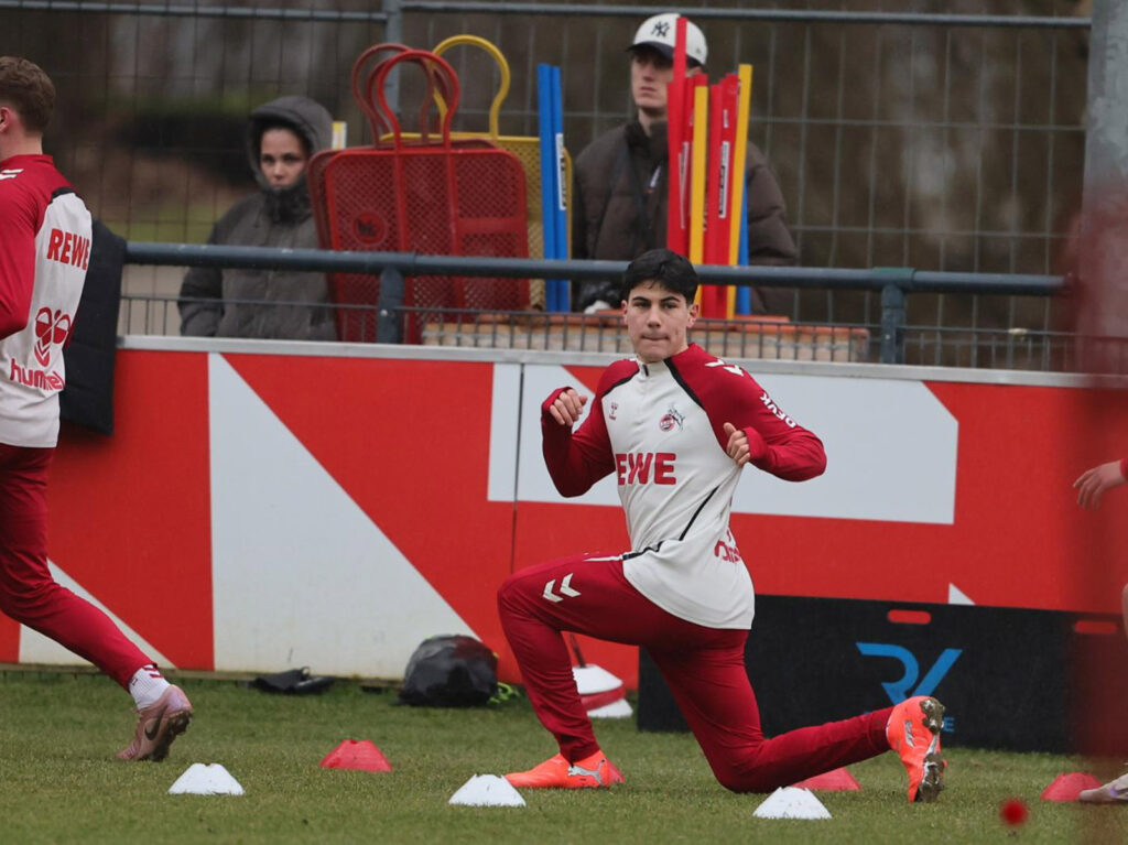 Felipe Chávez bei seinem ersten Training in Köln