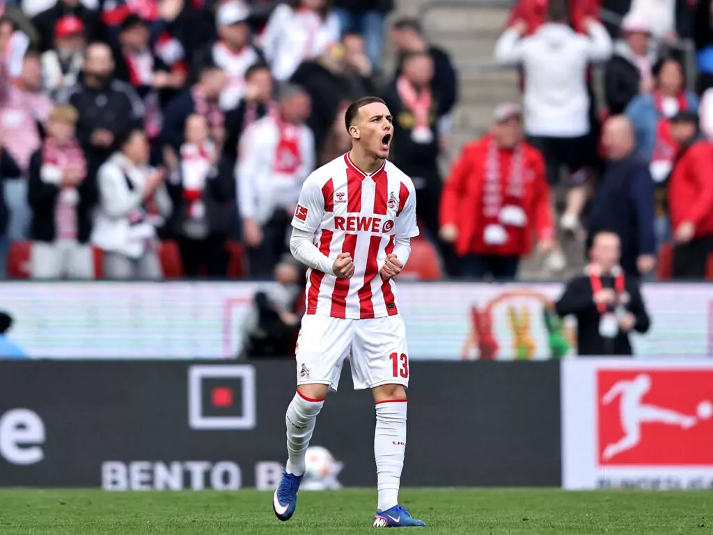 Said El Mala jubelt nach dem Tor gegen Gladbach