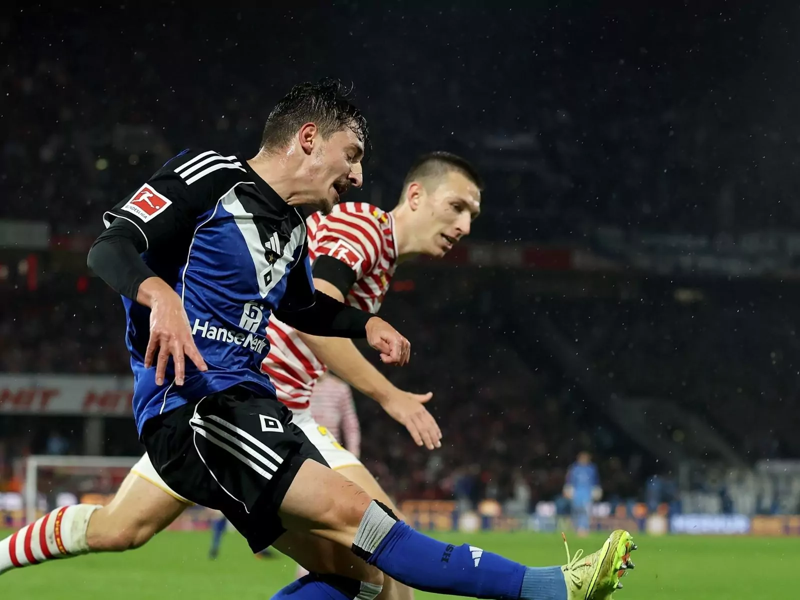 Kristoffer Lund vom 1. FC Köln gegen den HSV (Foto Lars Baron / Getty Images)
